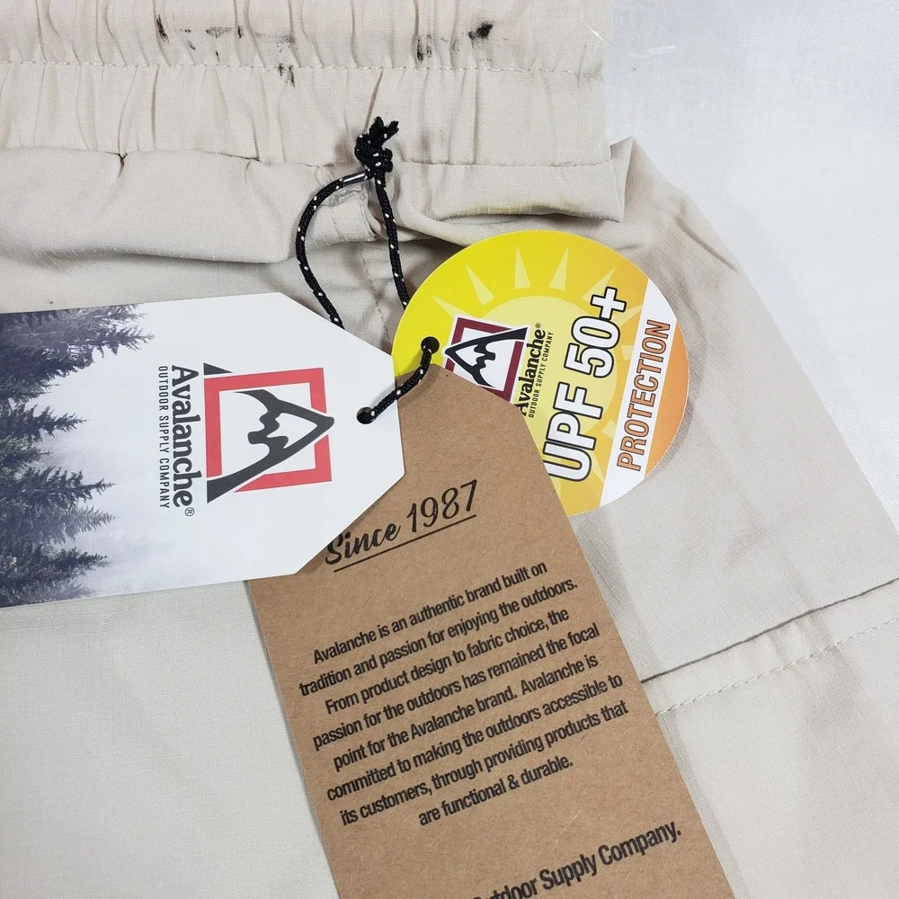 Avalanche Outdoor Supply Co Womens‎ Khaki Cargo Skort UPF 50+ Stretch Medium NEW